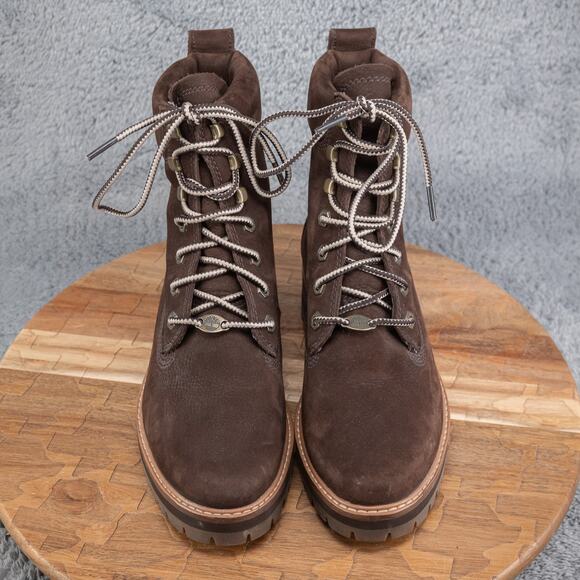 TIMBERLAND Courmayeur Valley 6-inch Hiking Boots A23UY Brown Women's Size 8 - Picture 2 of 7